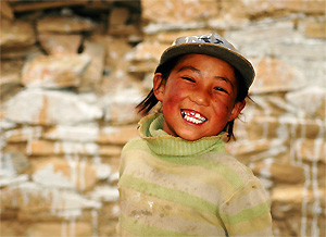 Blij Tibetaans kind (Shegar)